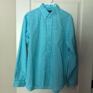 Ralph Lauren men’s turquoise/white check shirt